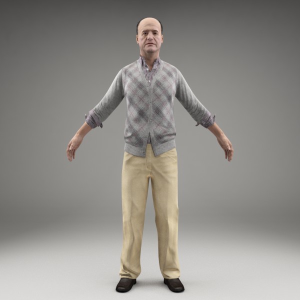 3d model character human - CMan0008-M3-CS... by axyzdesign