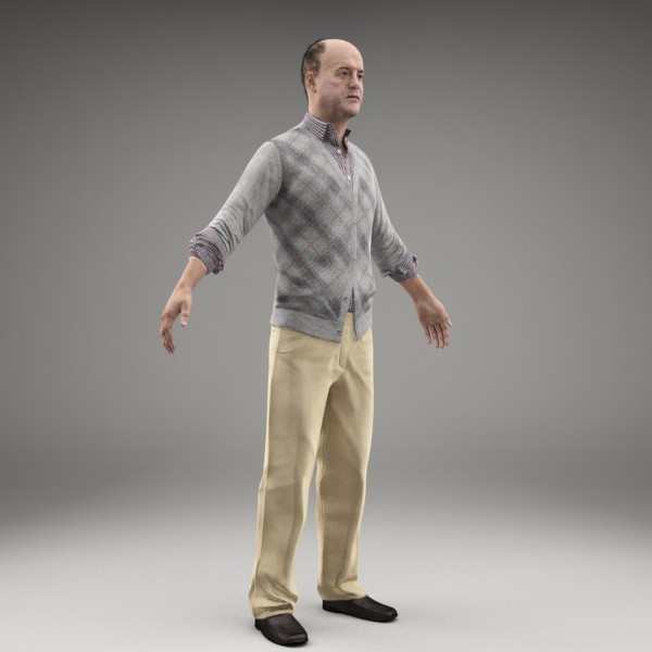 3d model character human - CMan0008-M3-CS... by axyzdesign