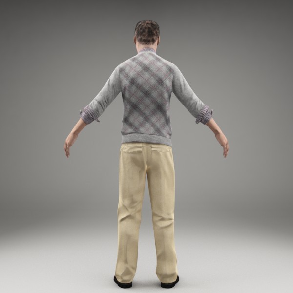 3d model character human - CMan0008-M3-CS... by axyzdesign