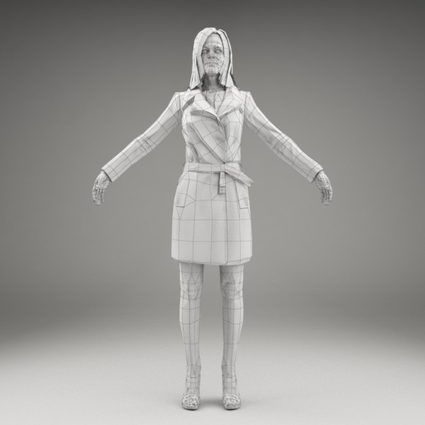 3d character human model - CWom0007-M3-CS by axyzdesign