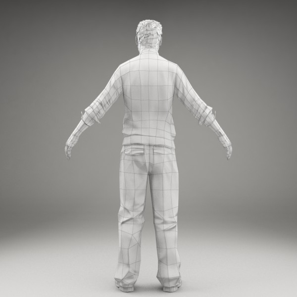 3d model character human - CMan0008-M3-CS... by axyzdesign