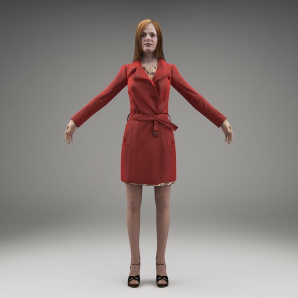 3d character human model - CWom0007-M3-CS by axyzdesign