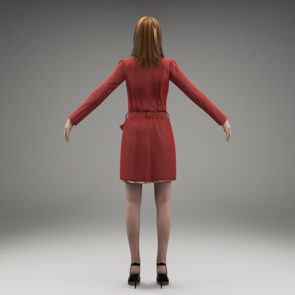 3d character human model - CWom0007-M3-CS by axyzdesign