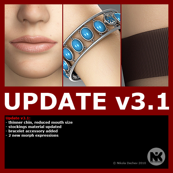 hair v3 2 eva 3d model - Eva v3.2.8 (max9) by Nikola Dechev