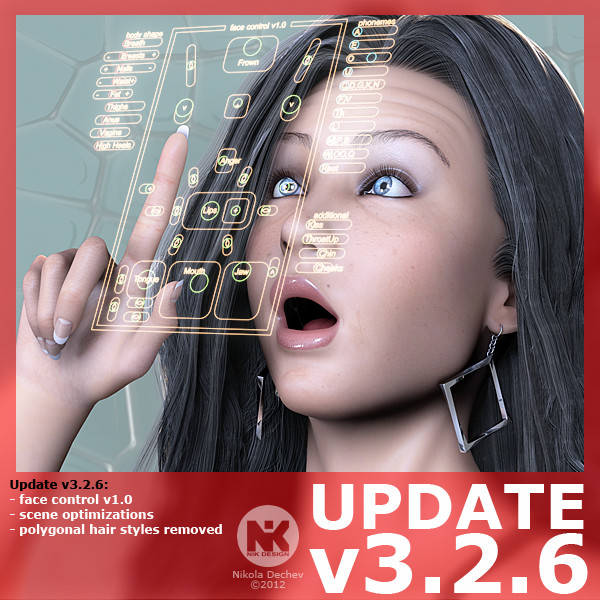 hair v3 2 eva 3d model - Eva v3.2.8 (max9) by Nikola Dechev