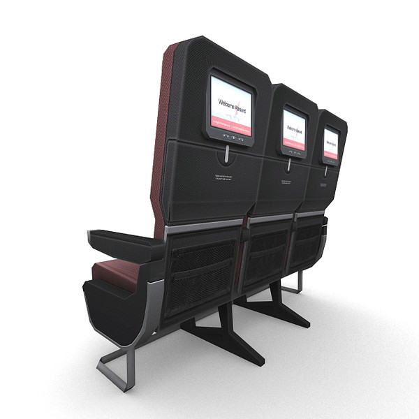 aircraft seating 3d model - Aircraft Seating 1... by RyanN