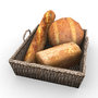 3d model bread basket