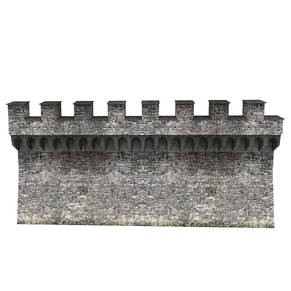 castle wall 3d max - Castle Walls 1... by RyanN