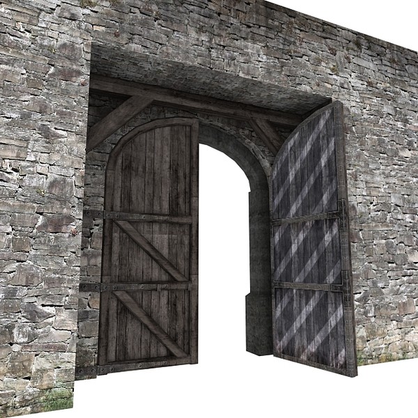castle wall 3d max - Castle Walls 1... by RyanN