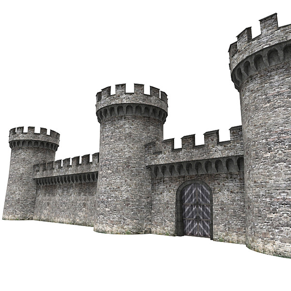 castle wall 3d max - Castle Walls 1... by RyanN