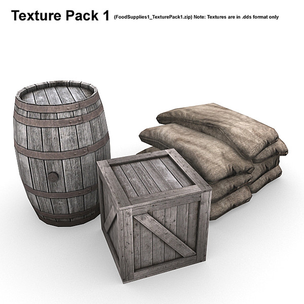 food supplies 3d max - Food Supplies 1... by RyanN