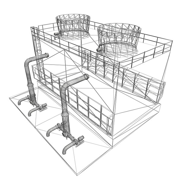 water cooling tower 3d max - Cooling Tower 3... by RyanN