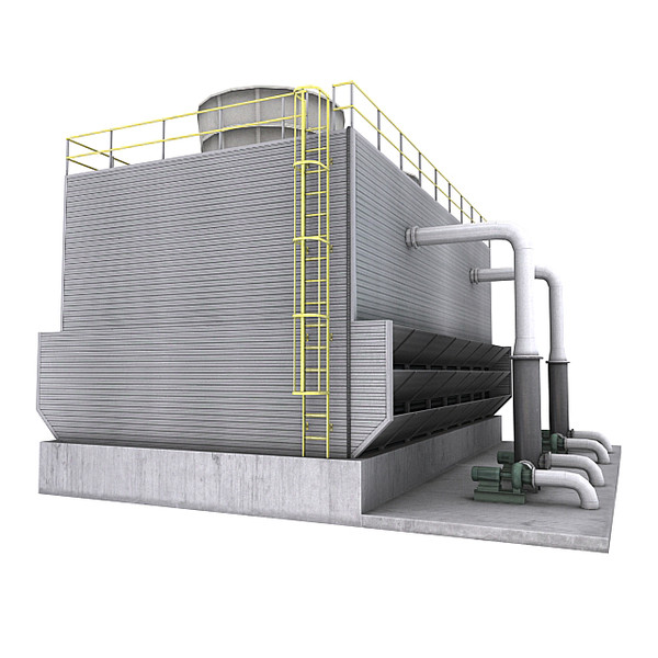 water cooling tower 3d max - Cooling Tower 3... by RyanN