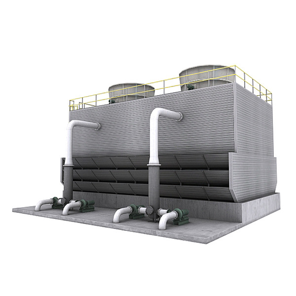 water cooling tower 3d max - Cooling Tower 3... by RyanN