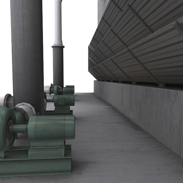 water cooling tower 3d max - Cooling Tower 3... by RyanN