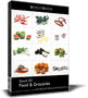 3d vegetable fruit meals