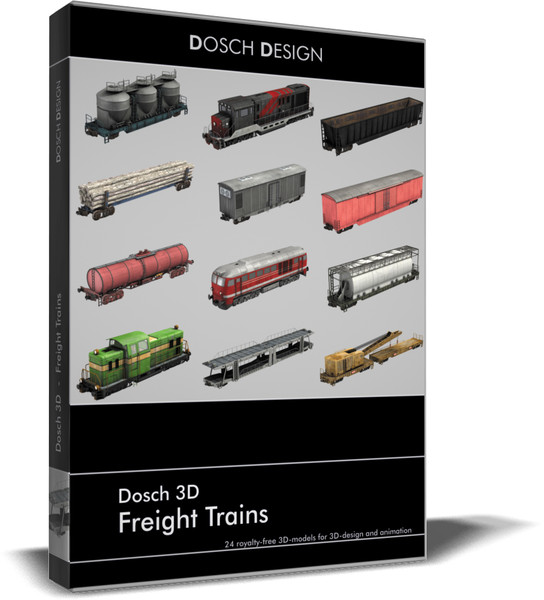 freight trains c4d - DOSCH 3D: Freight Trains... by Dosch Design