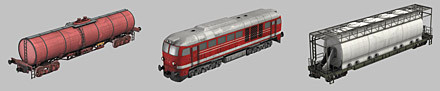 freight trains c4d - DOSCH 3D: Freight Trains... by Dosch Design
