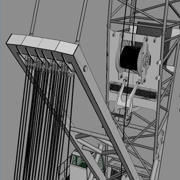 manitowoc 16000 crawler crane 3d model - Crawler Crane Manitowoc 16000... by ArqArt3D