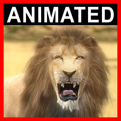 3ds max lion fur - Animated Lion... by NONECG
