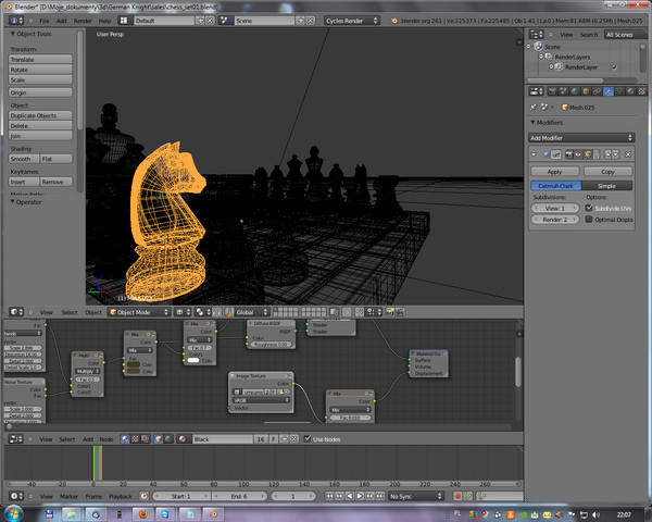 3d german knight chess set - Chess set German Knight by Andrzej Pluciennik