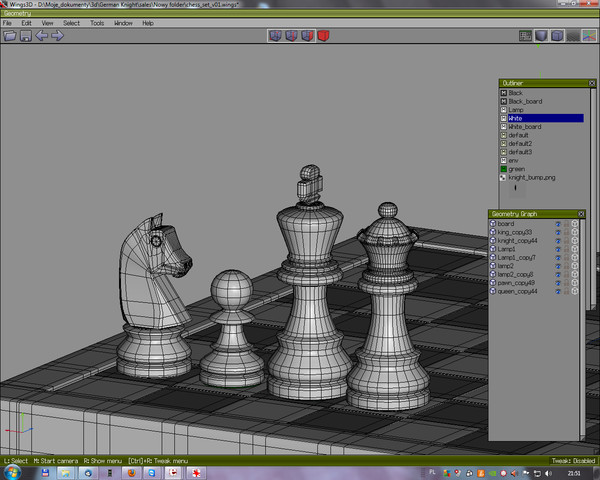 3d german knight chess set - Chess set German Knight by Andrzej Pluciennik