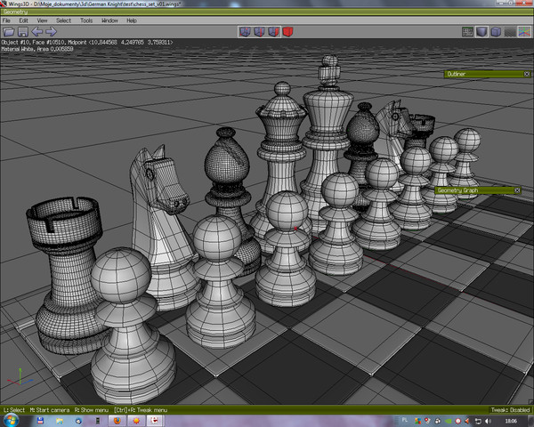 3d german knight chess set - Chess set German Knight by Andrzej Pluciennik