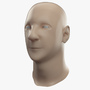3d obj male head