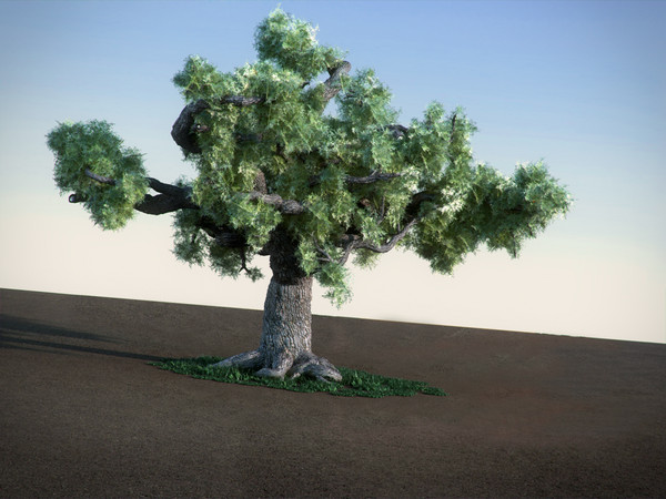 oak tree 3ds - Oak HiPoly tree by RTEwork