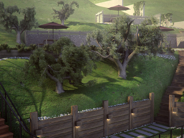 maya oak tree - Oak LowPoly tree by RTEwork
