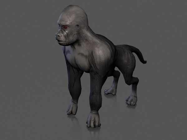 3d gorilla - Ape by denerimon325