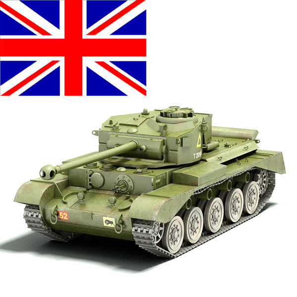 british a34 comet tank 3d max - A34 Comet by Sandu_Bublic