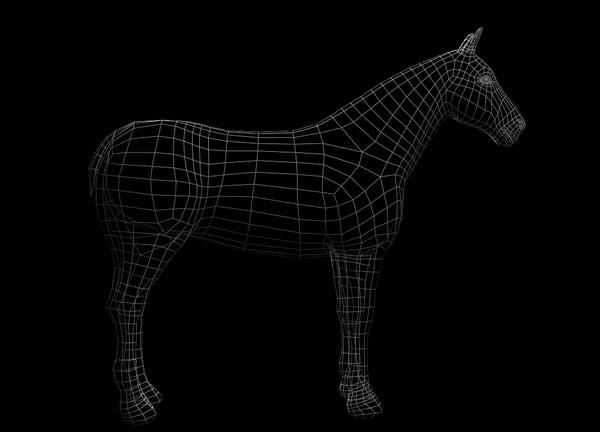 horse rigging 3d model - Horse(1)... by VIS3D