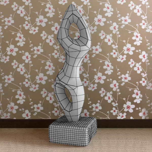 3d decorative statue model - Decorative statue by RTEwork