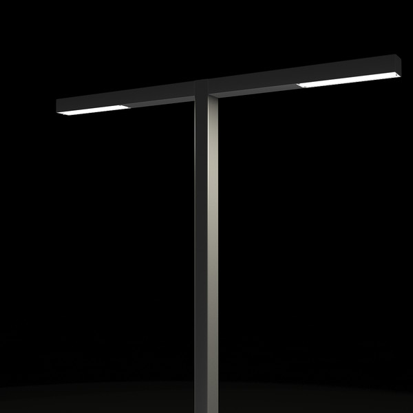 3ds max street light poles modern - Modern Light Poles by razorwave