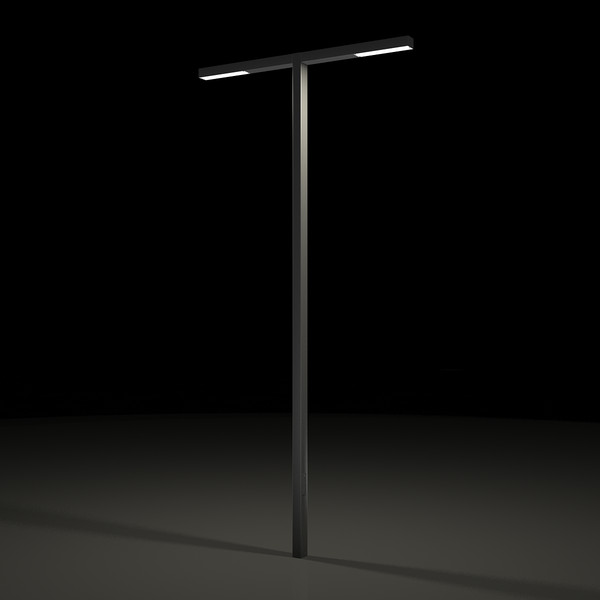 3ds max street light poles modern - Modern Light Poles by razorwave
