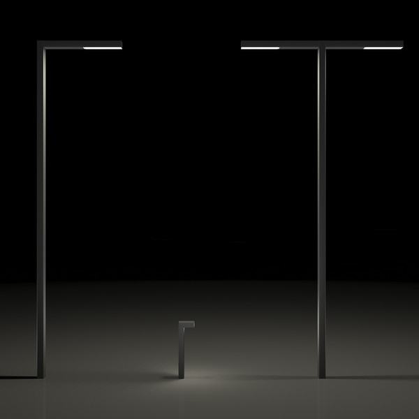3ds max street light poles modern - Modern Light Poles by razorwave
