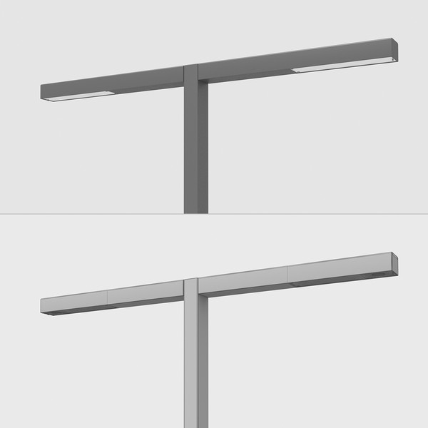 3ds max street light poles modern - Modern Light Poles by razorwave