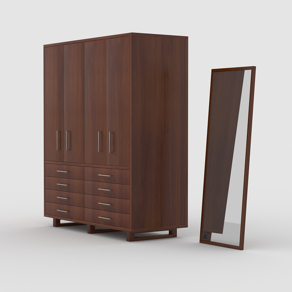 maya wood closet - Wood Closet by razorwave