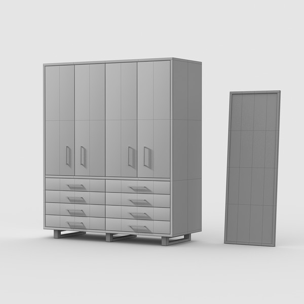 maya wood closet - Wood Closet by razorwave