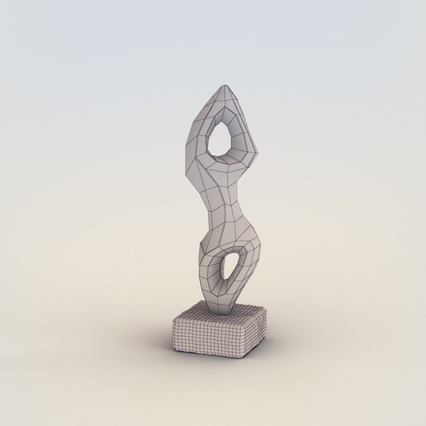 3d decorative statue model - Decorative statue by RTEwork