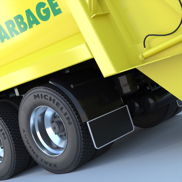 3d model mercedes econic garbage truck - Mercedes Econic Garbage Truck by ArqArt3D