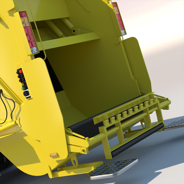 3d model mercedes econic garbage truck - Mercedes Econic Garbage Truck by ArqArt3D