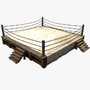3d model old boxing ring