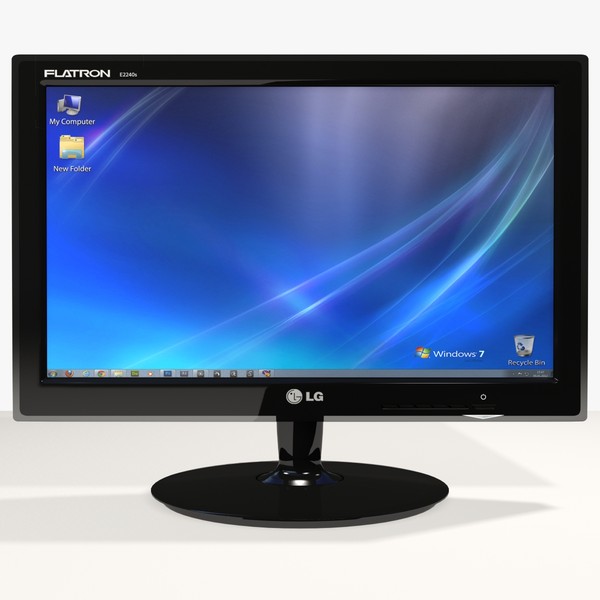 monitor lg e2240s led 3d model - Monitor Led LG E2240S by PROmax_