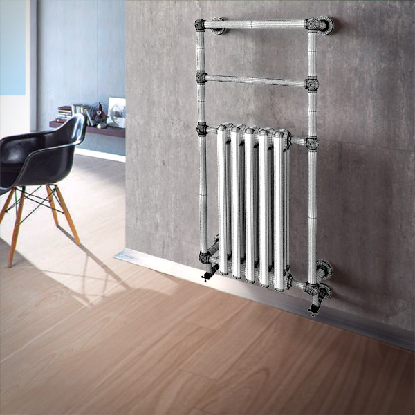 3d model devon armonia 3 towel - Devon Devon Armonia 3 towel holder by RTEwork