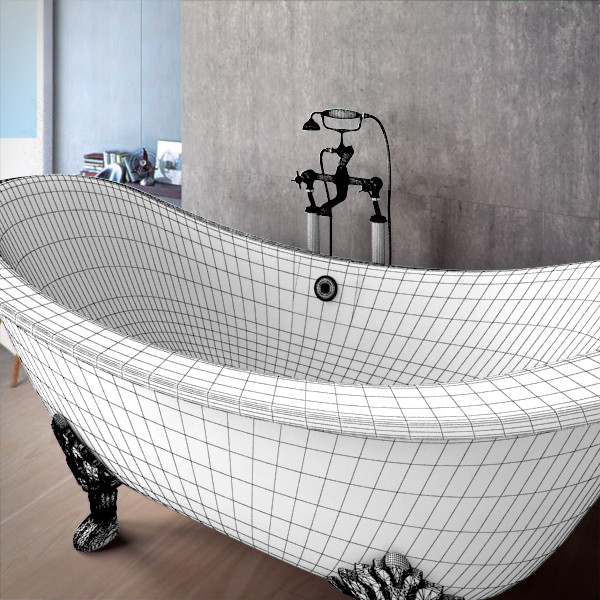 devon princess bath 3d model - Devon Devon Princess bath by RTEwork