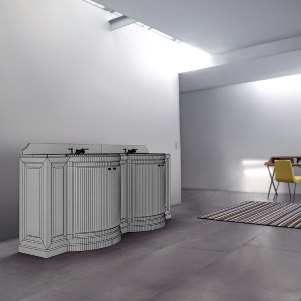 3d devon regent double vanity model - Devon Devon Regent double vanity by RTEwork