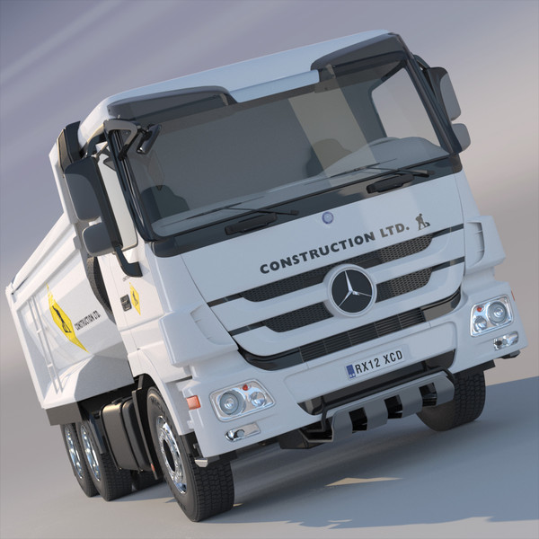 3d new mercedes actros dumper model - New Mercedes Actros Dumper by ArqArt3D