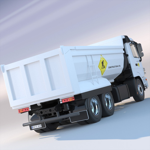3d new mercedes actros dumper model - New Mercedes Actros Dumper by ArqArt3D